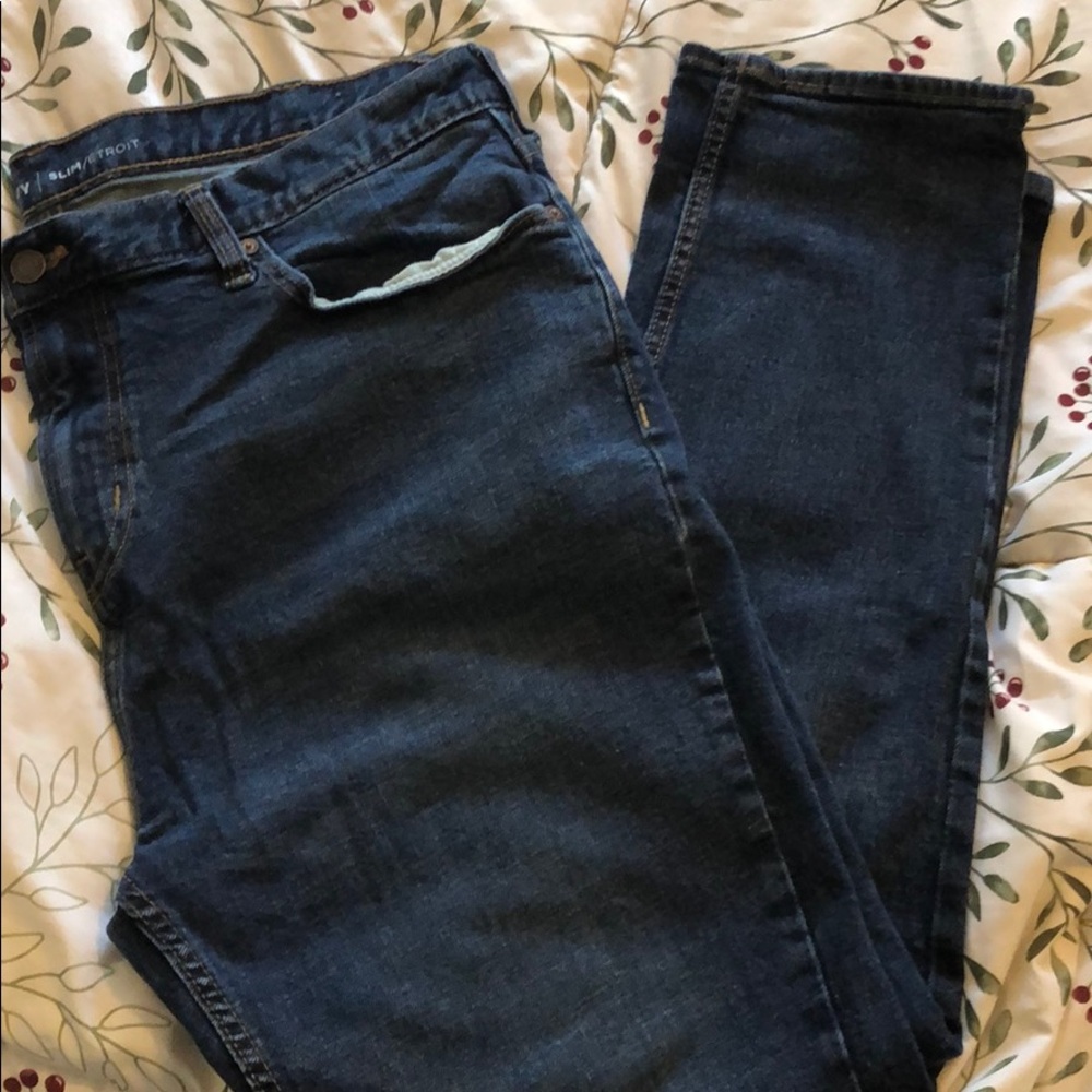 Like New Old Navy Men’s Stretch Slim Jeans 40 x 30